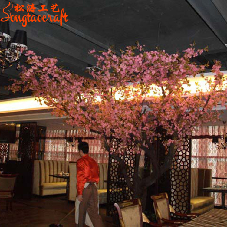 順德大良西餐廳仿真花樹工程